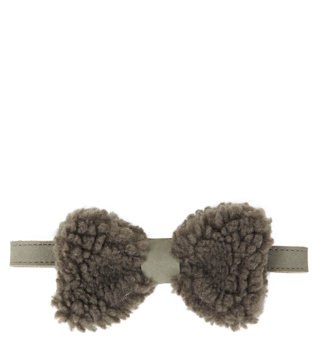 Papillon Furro in teddy con pelle | Donsje
