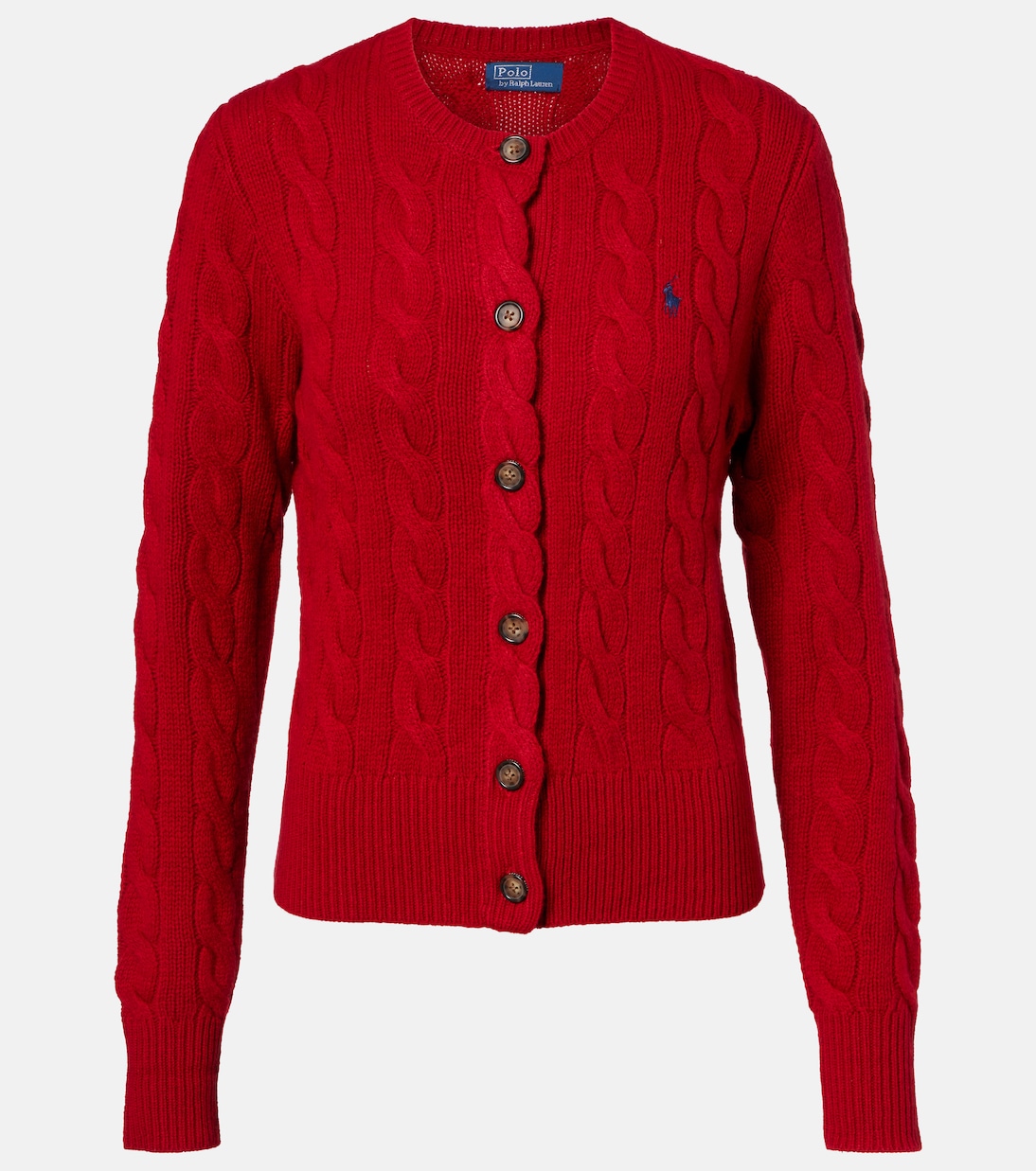 Cable-knit wool and cashmere cardigan | Polo Ralph Lauren