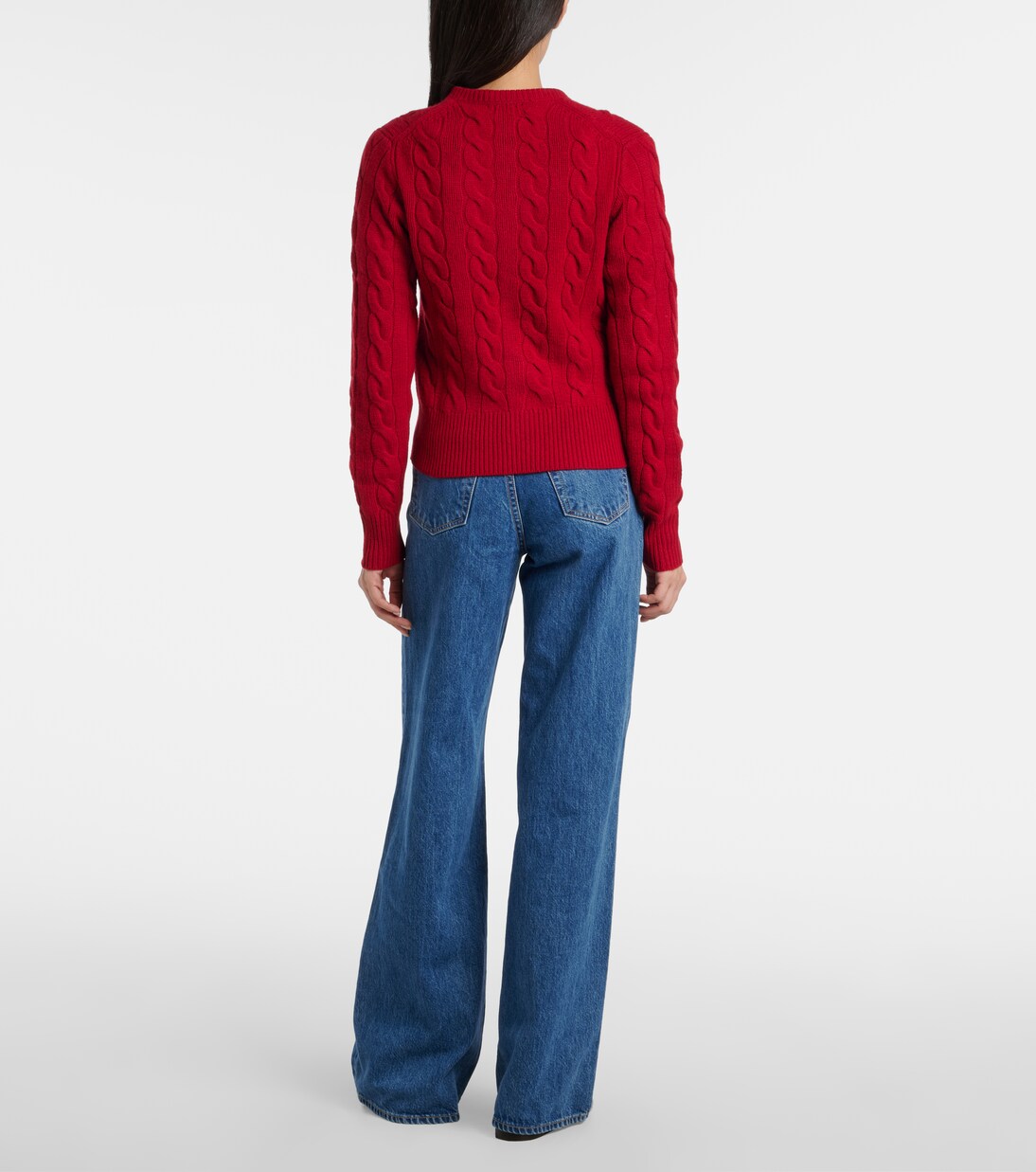 Cable-knit wool and cashmere cardigan | Polo Ralph Lauren