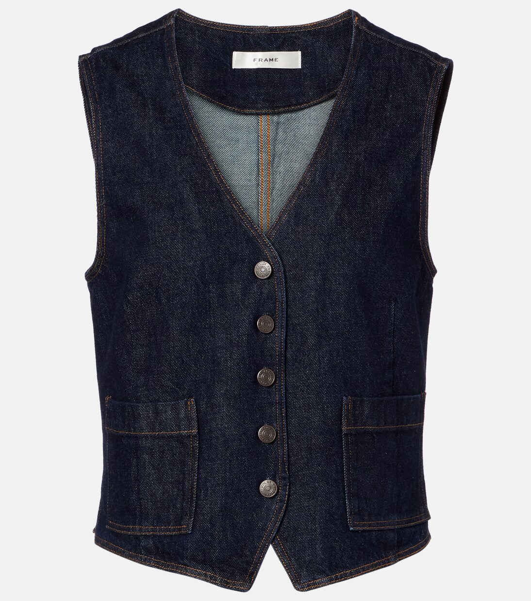 Gilet de costume en jean | Frame
