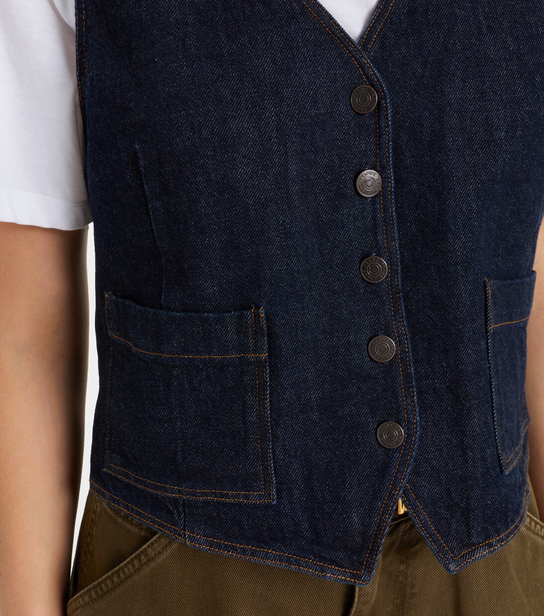 Gilet de costume en jean | Frame