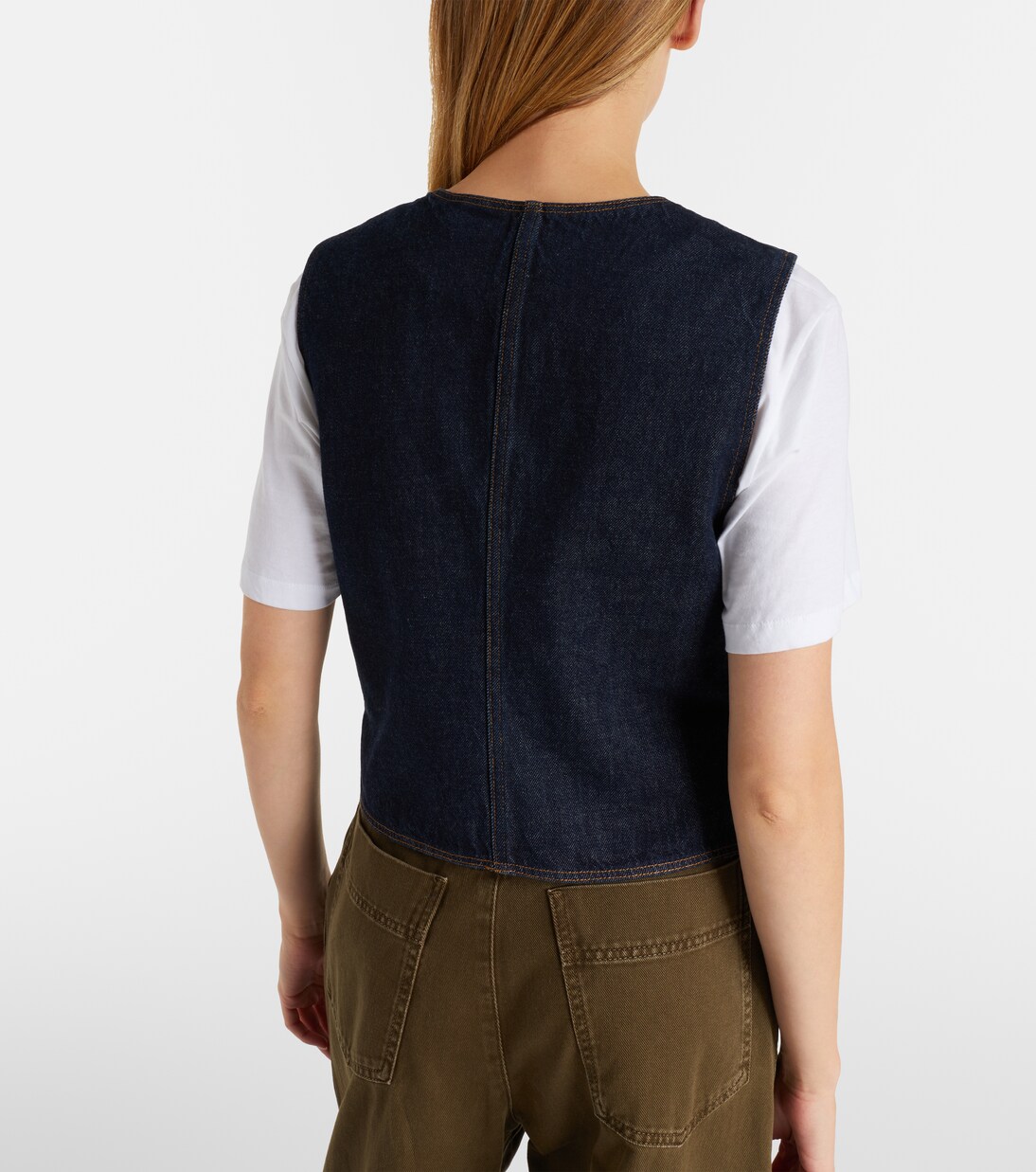 Gilet de costume en jean | Frame