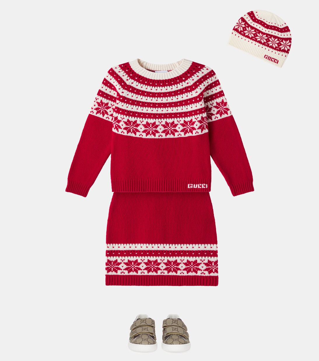 Logo wool jacquard beanie | Gucci Kids