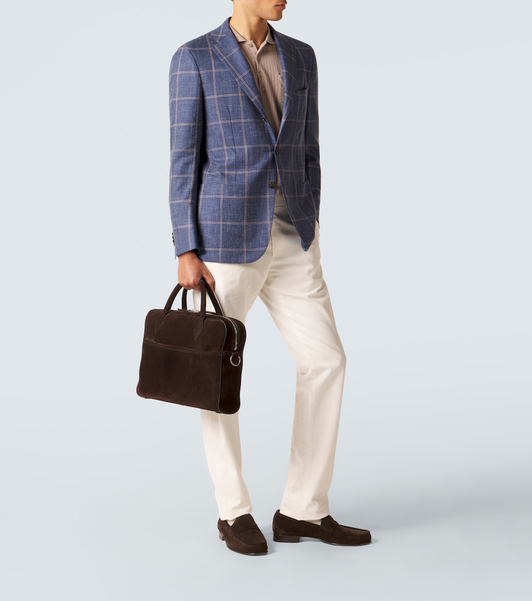 Closer Slim suede briefcase | Métier