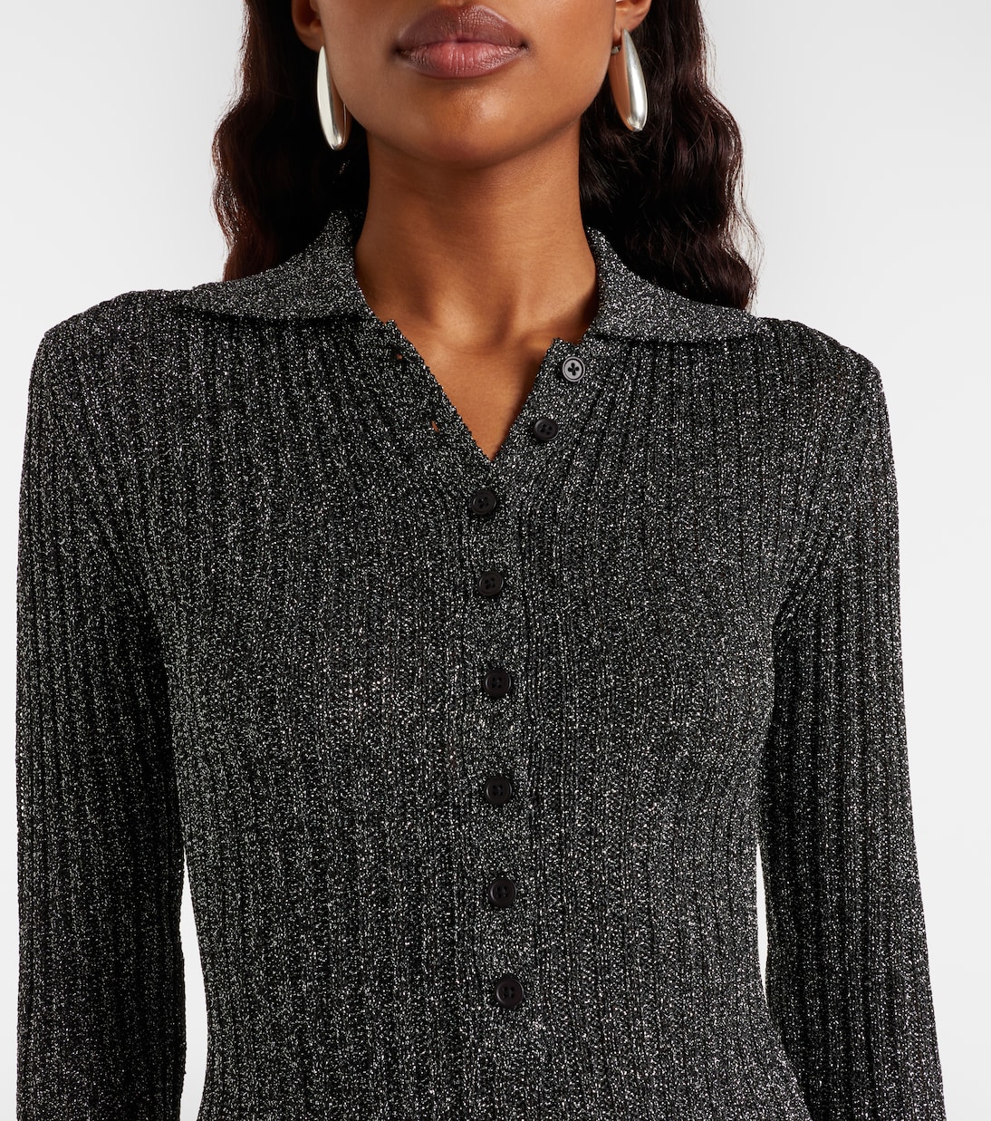 Solana knitted lamé bodysuit | The Frankie Shop