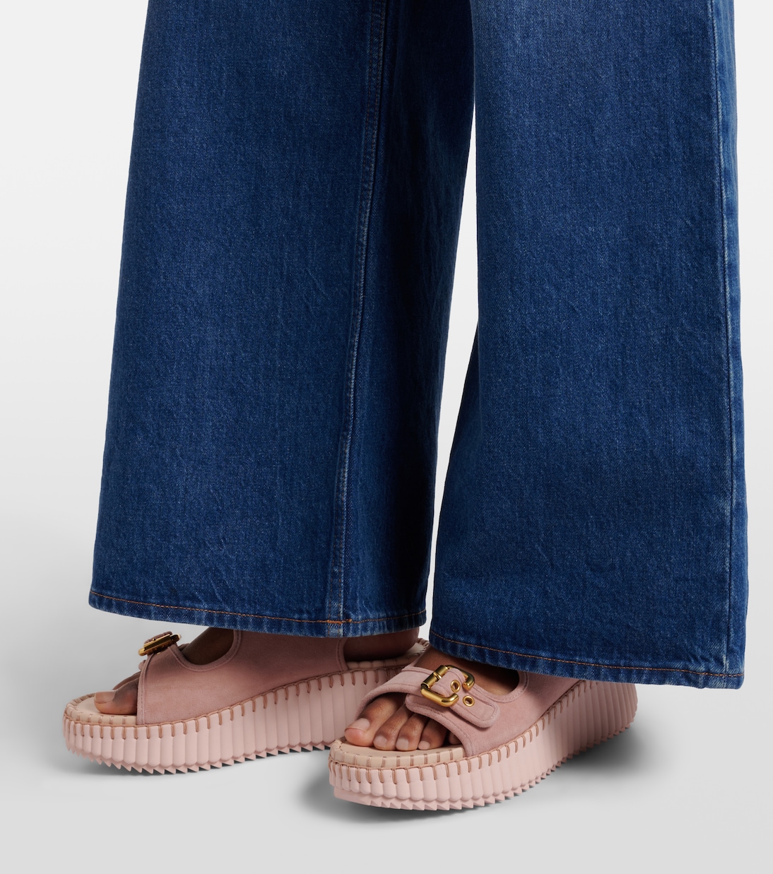 Nama suede platform sandals | Chloé