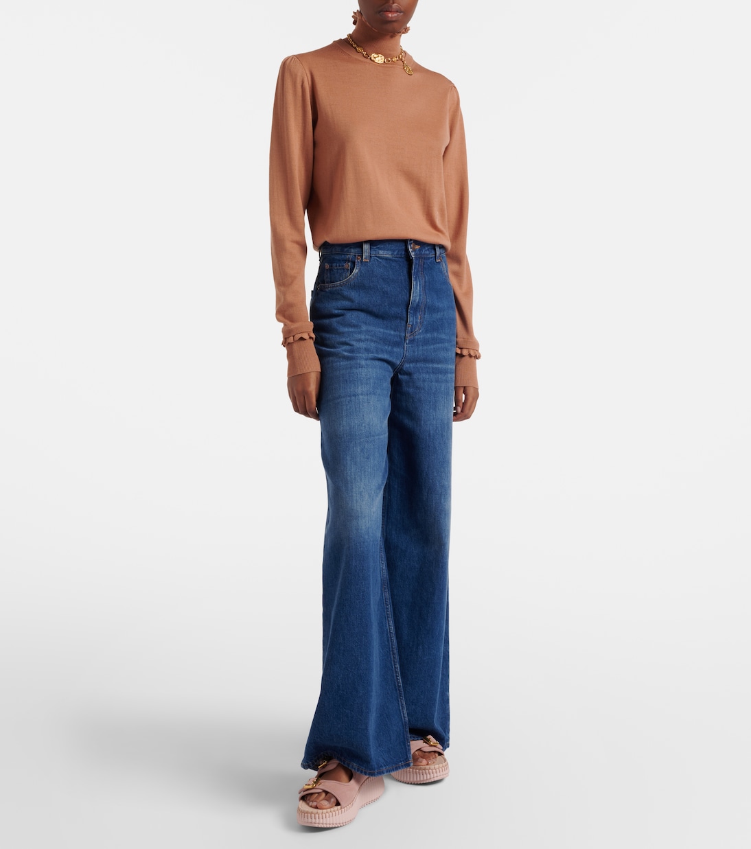 Nama suede platform sandals | Chloé