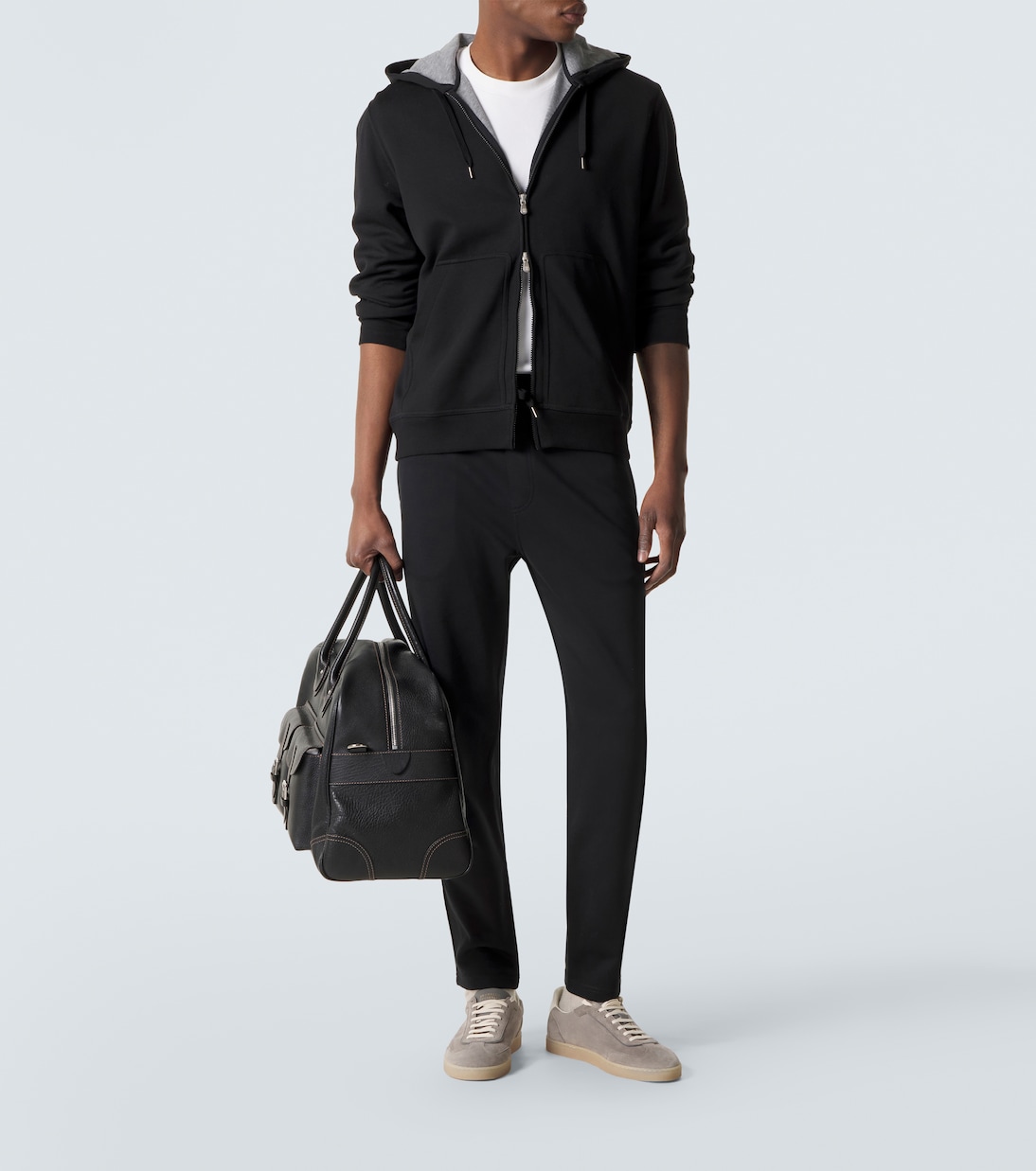 Sweat à capuche en coton mélangé | Brunello Cucinelli