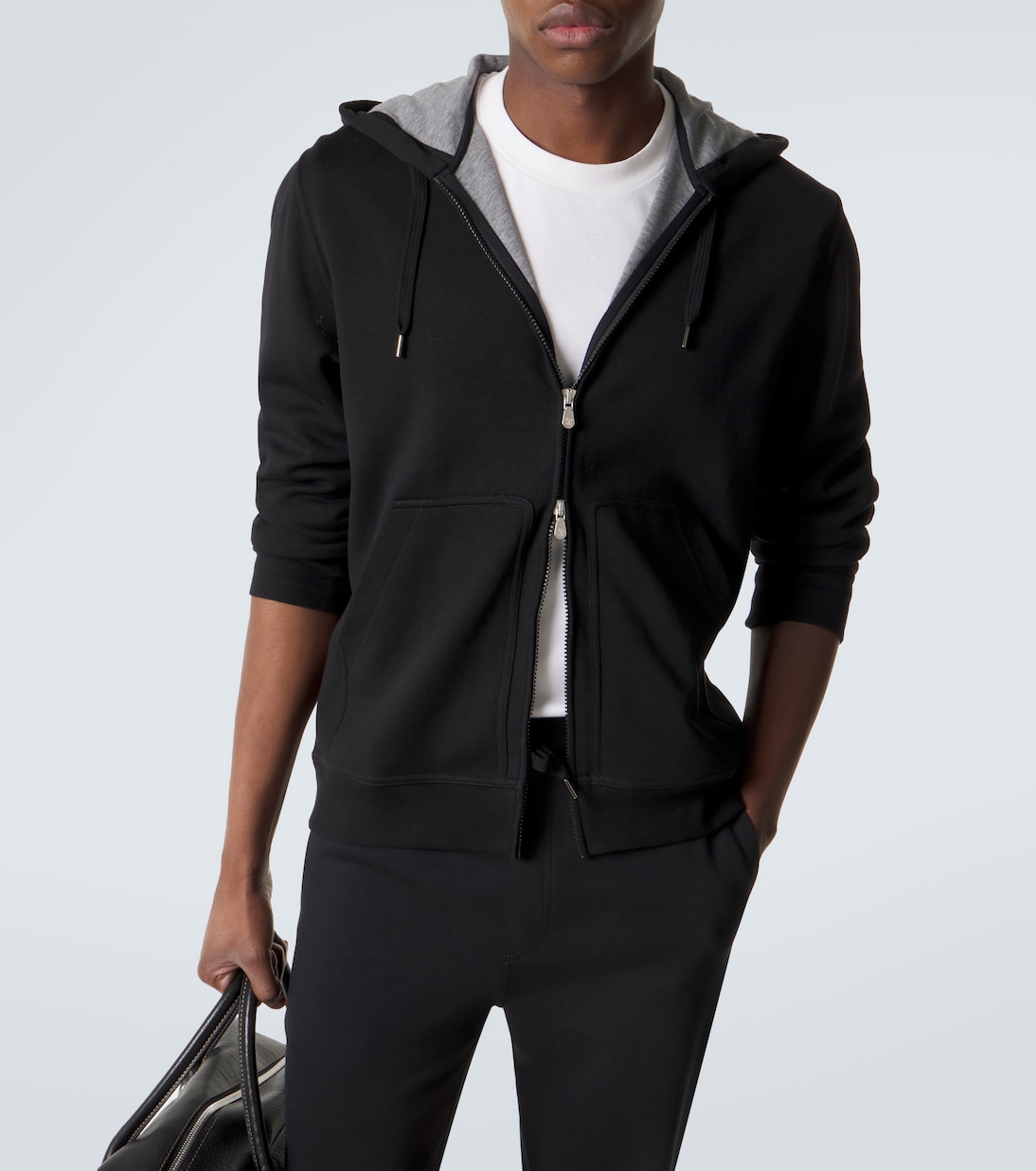 Sweat à capuche en coton mélangé | Brunello Cucinelli