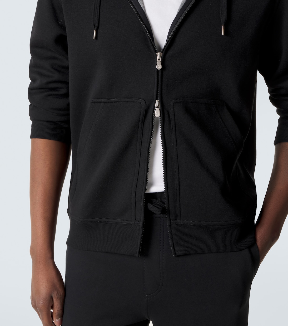 Sweat à capuche en coton mélangé | Brunello Cucinelli