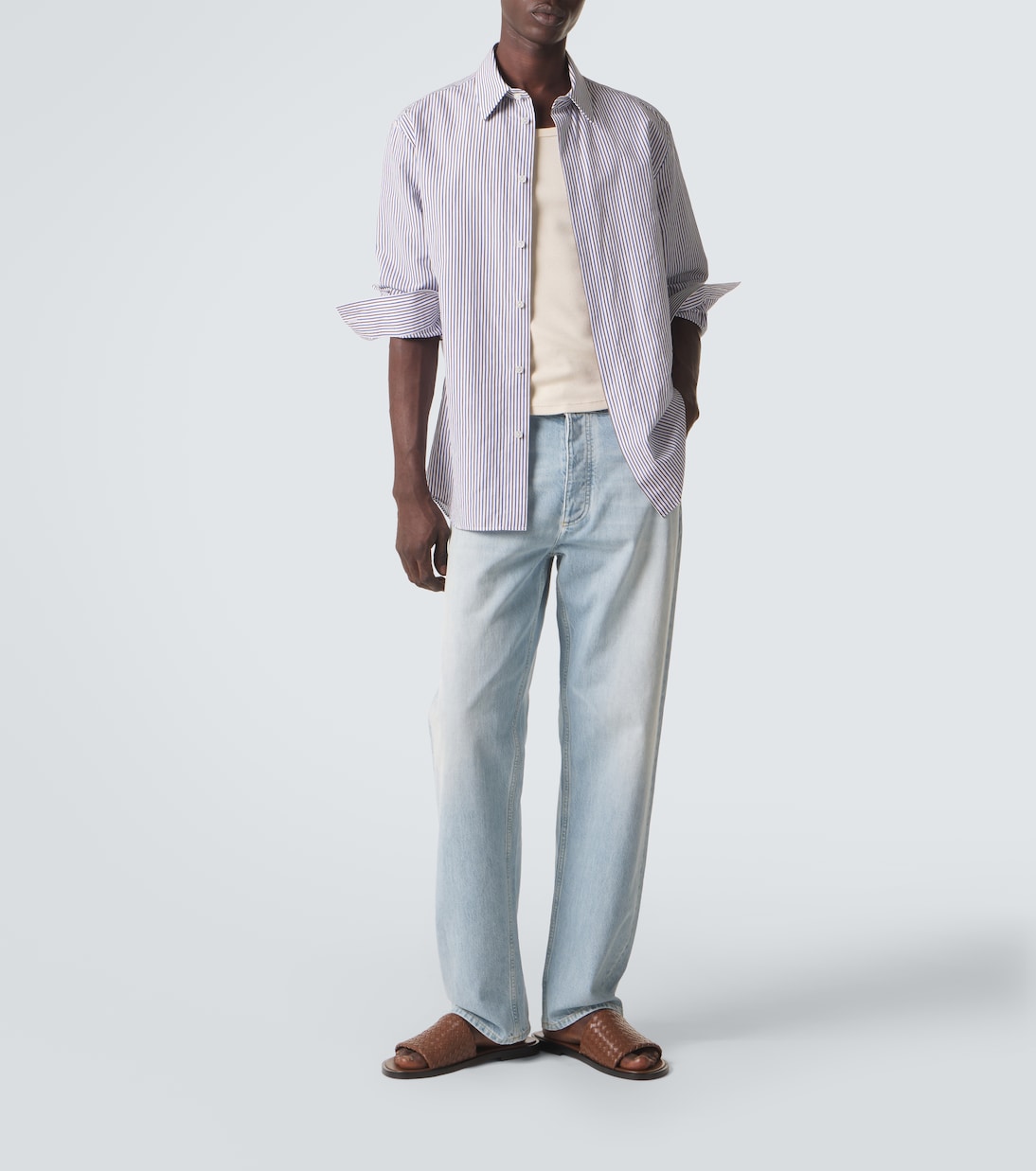 Elio Intrecciato leather slides | Bottega Veneta