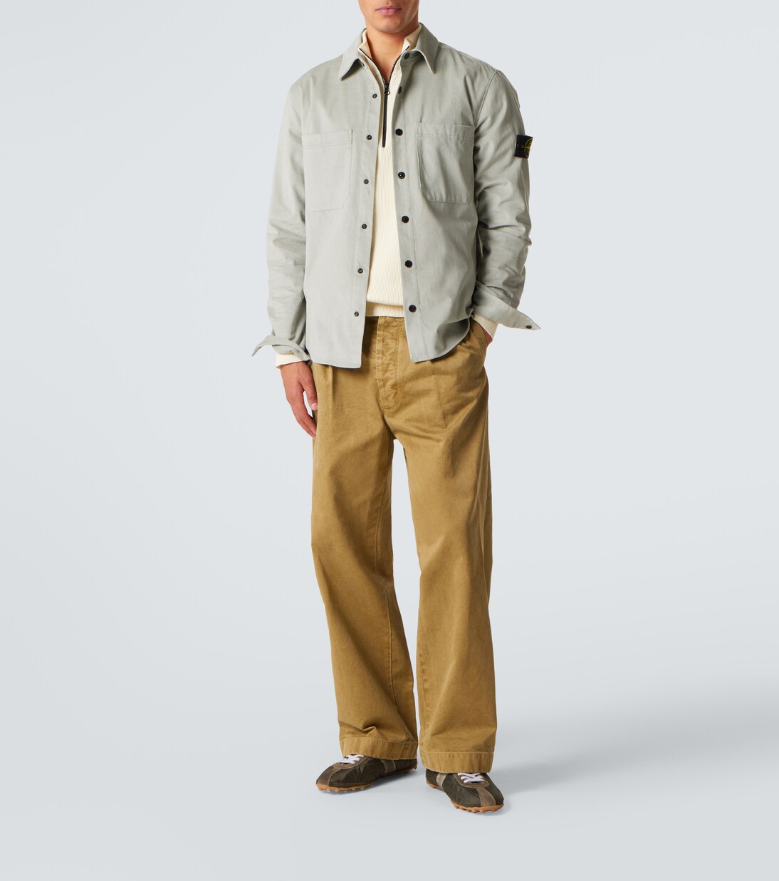 Compass cotton corduroy overshirt | Stone Island