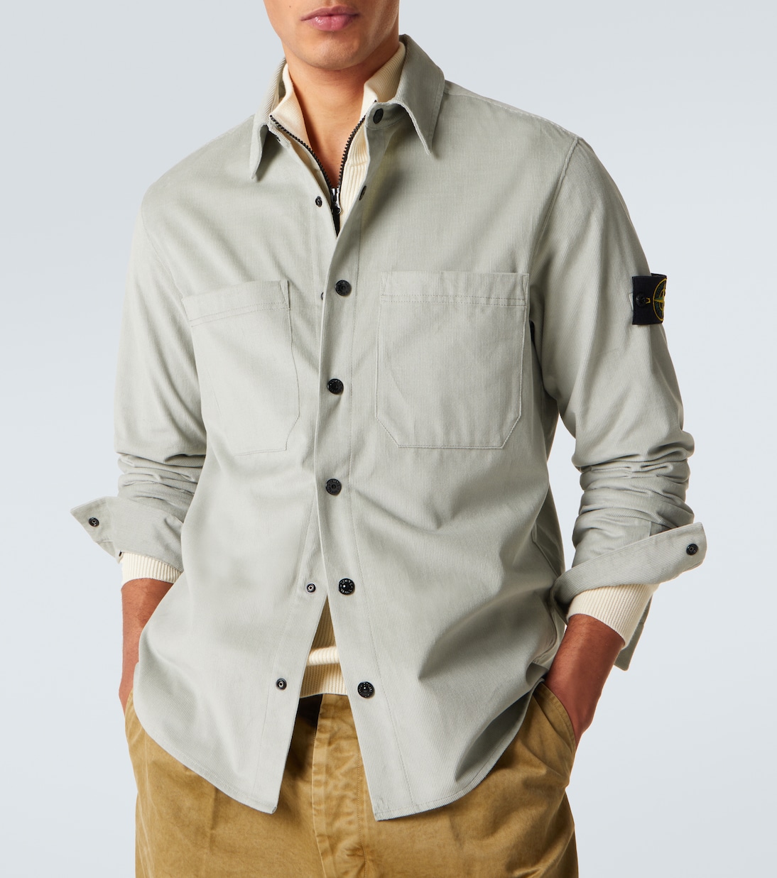 Compass cotton corduroy overshirt | Stone Island