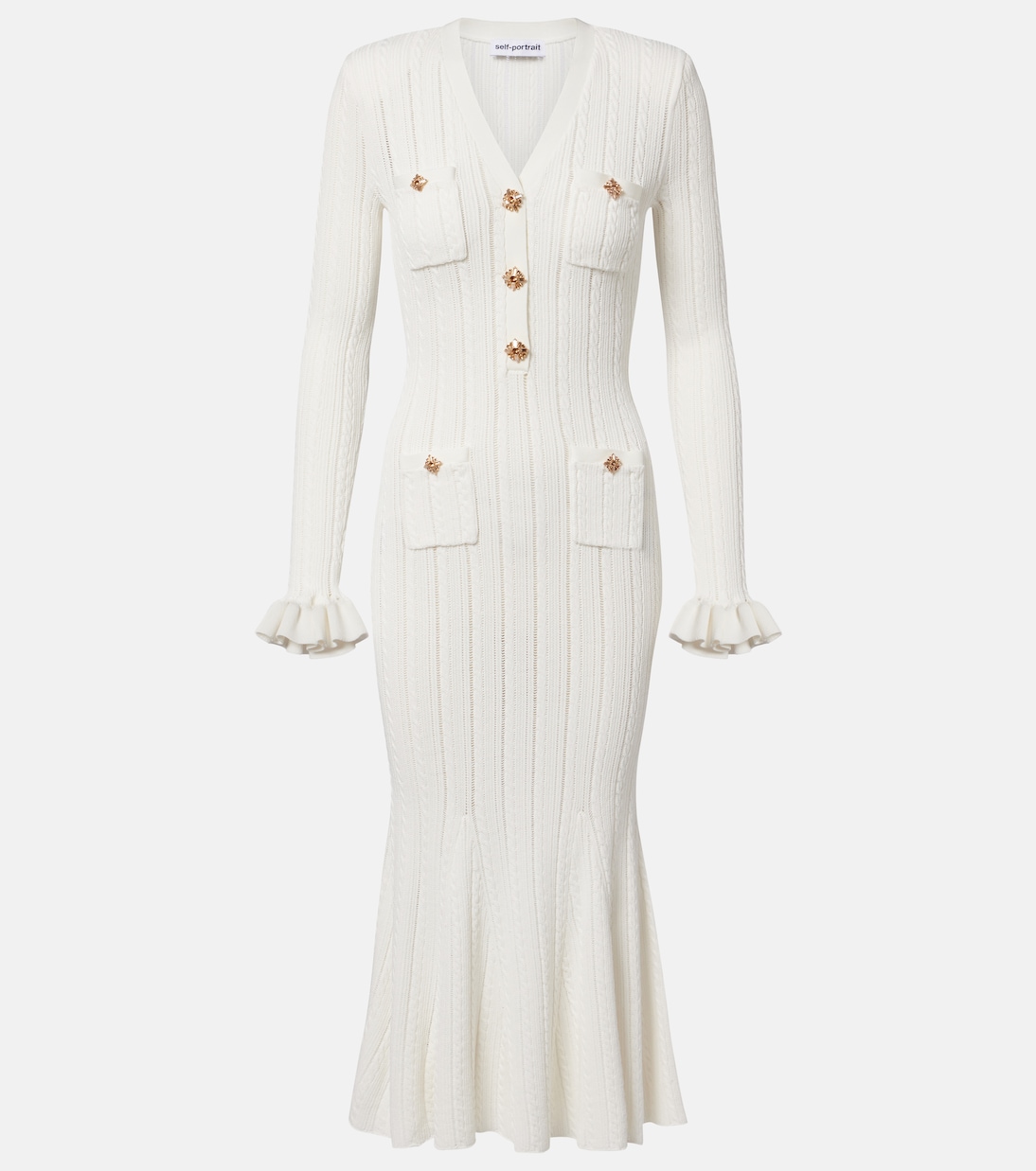 January embellished midi dress | Self-Portrait