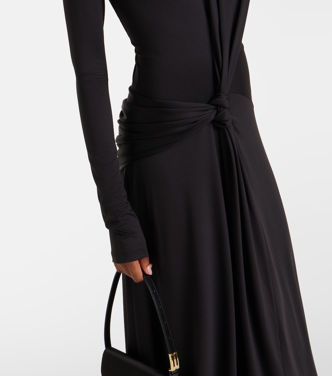 Gathered turtleneck midi dress | Victoria Beckham