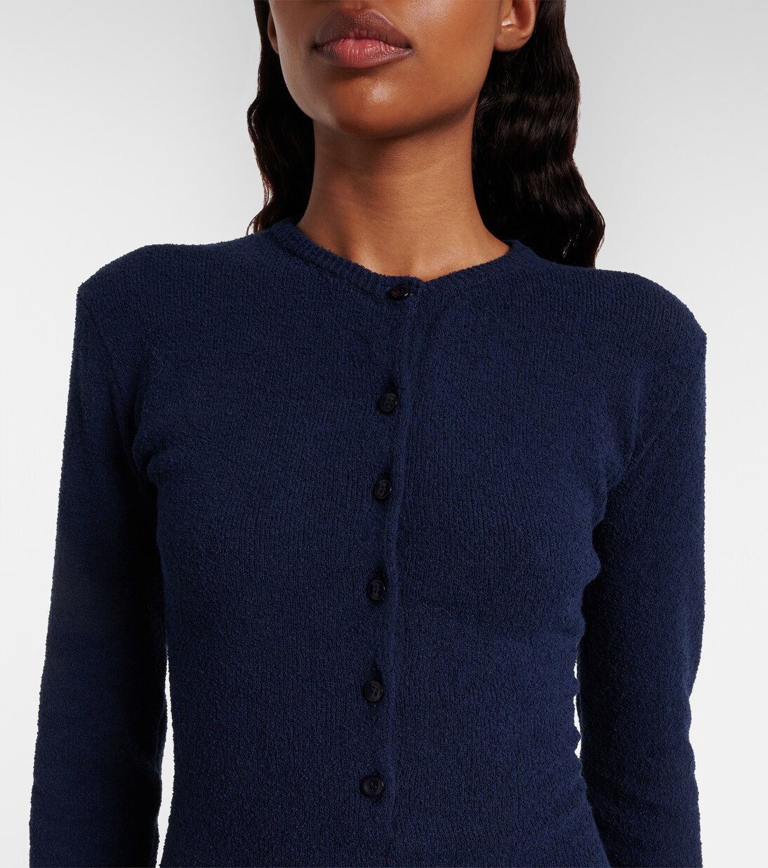 Lace-trimmed knitted cotton-blend romper | Magda Butrym