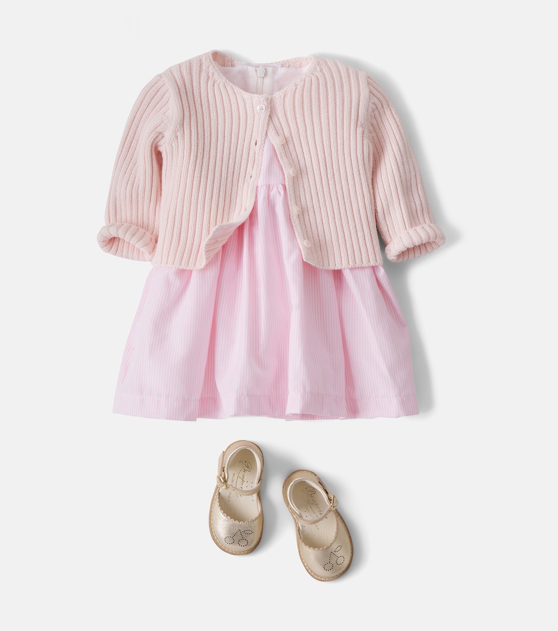 Bébé – Sandales Luna en cuir métallisé | Bonpoint