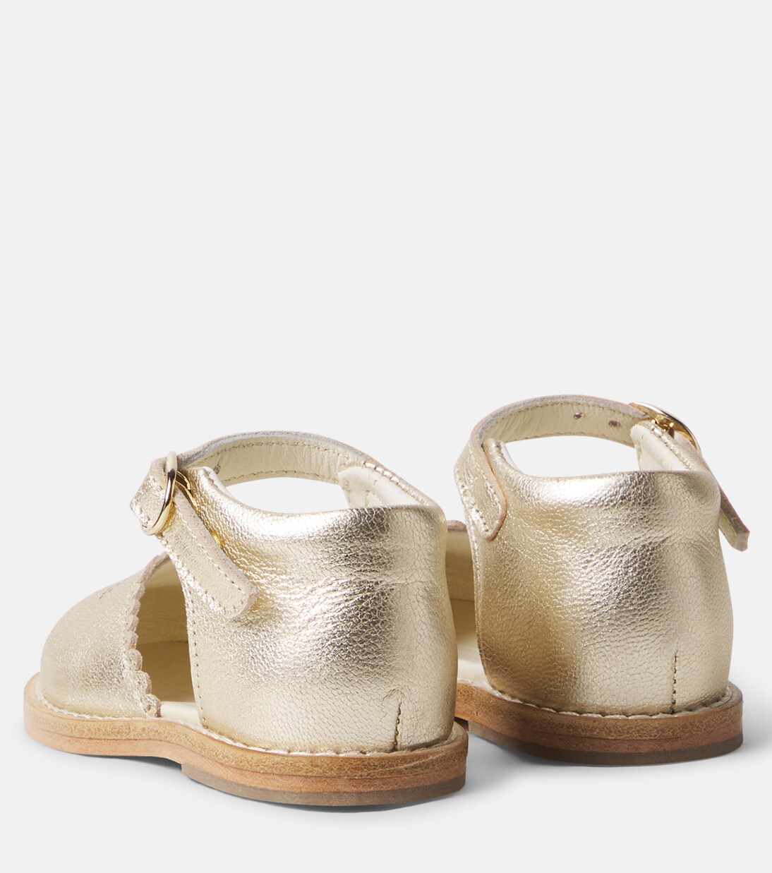 Bébé – Sandales Luna en cuir métallisé | Bonpoint