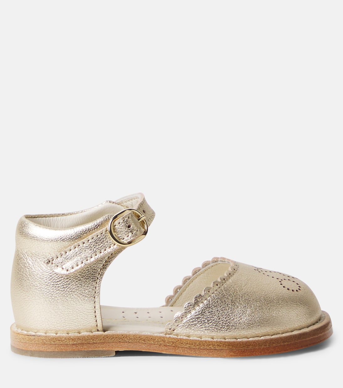 Bébé – Sandales Luna en cuir métallisé | Bonpoint