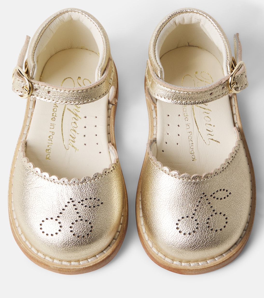 Bébé – Sandales Luna en cuir métallisé | Bonpoint