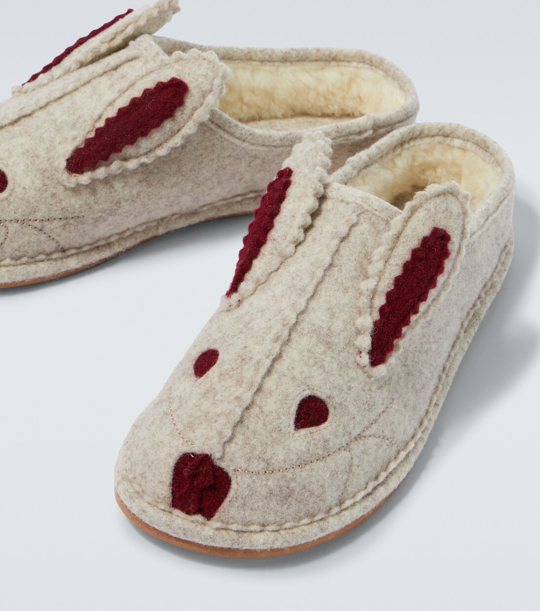 Wool-blend slippers | Bode