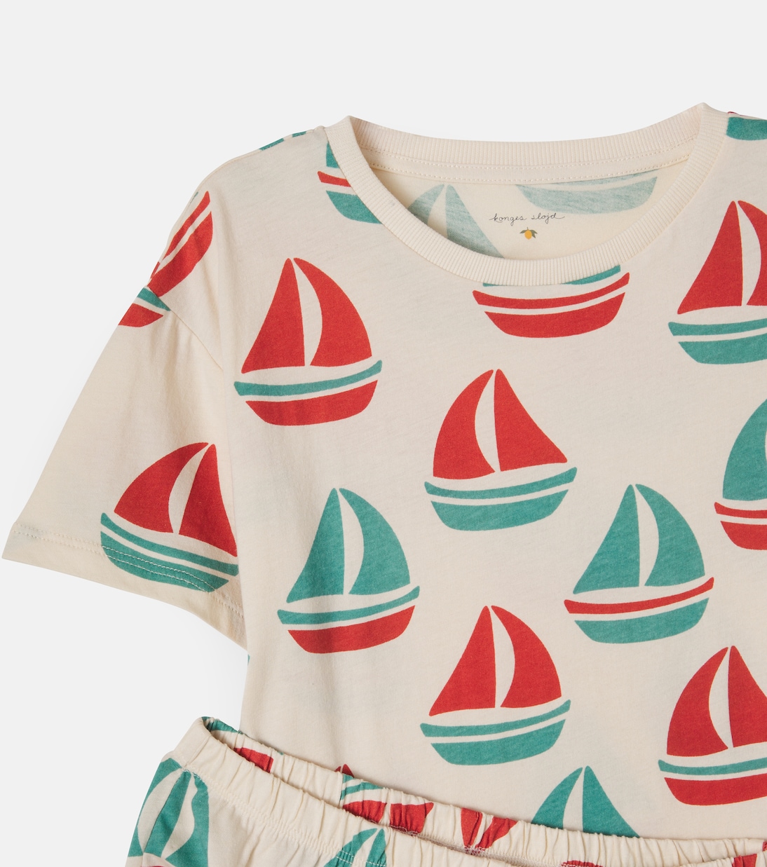 Ensemble t-shirt et short Famo en coton | Konges Sløjd