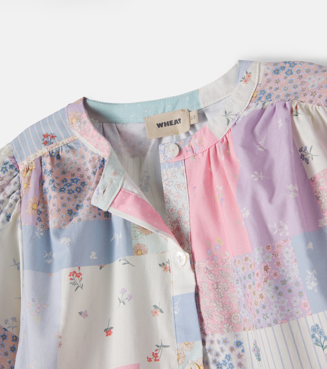 Robe chemise Annabell imprimée en coton | Wheat