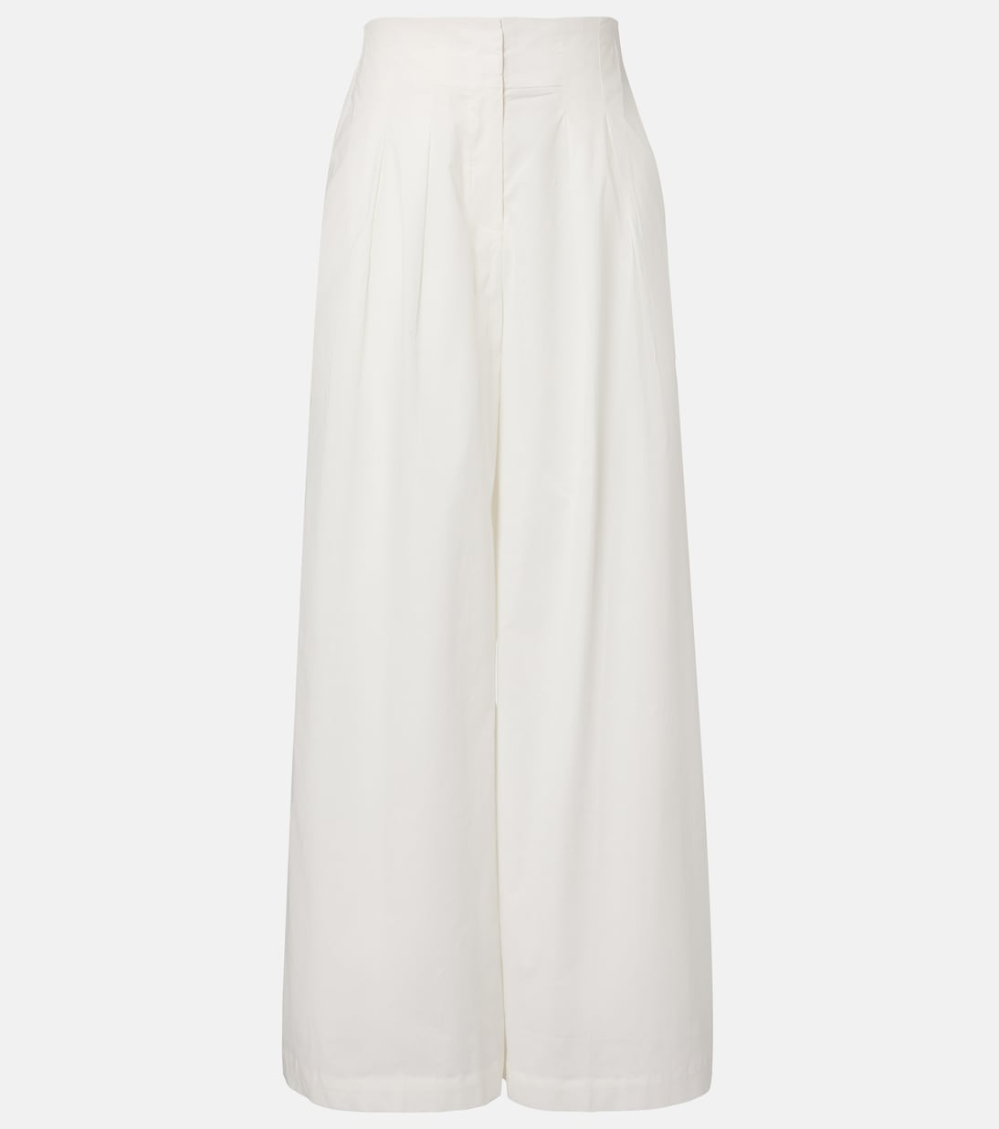Cotton-blend wide-leg pants | Adriana Degreas