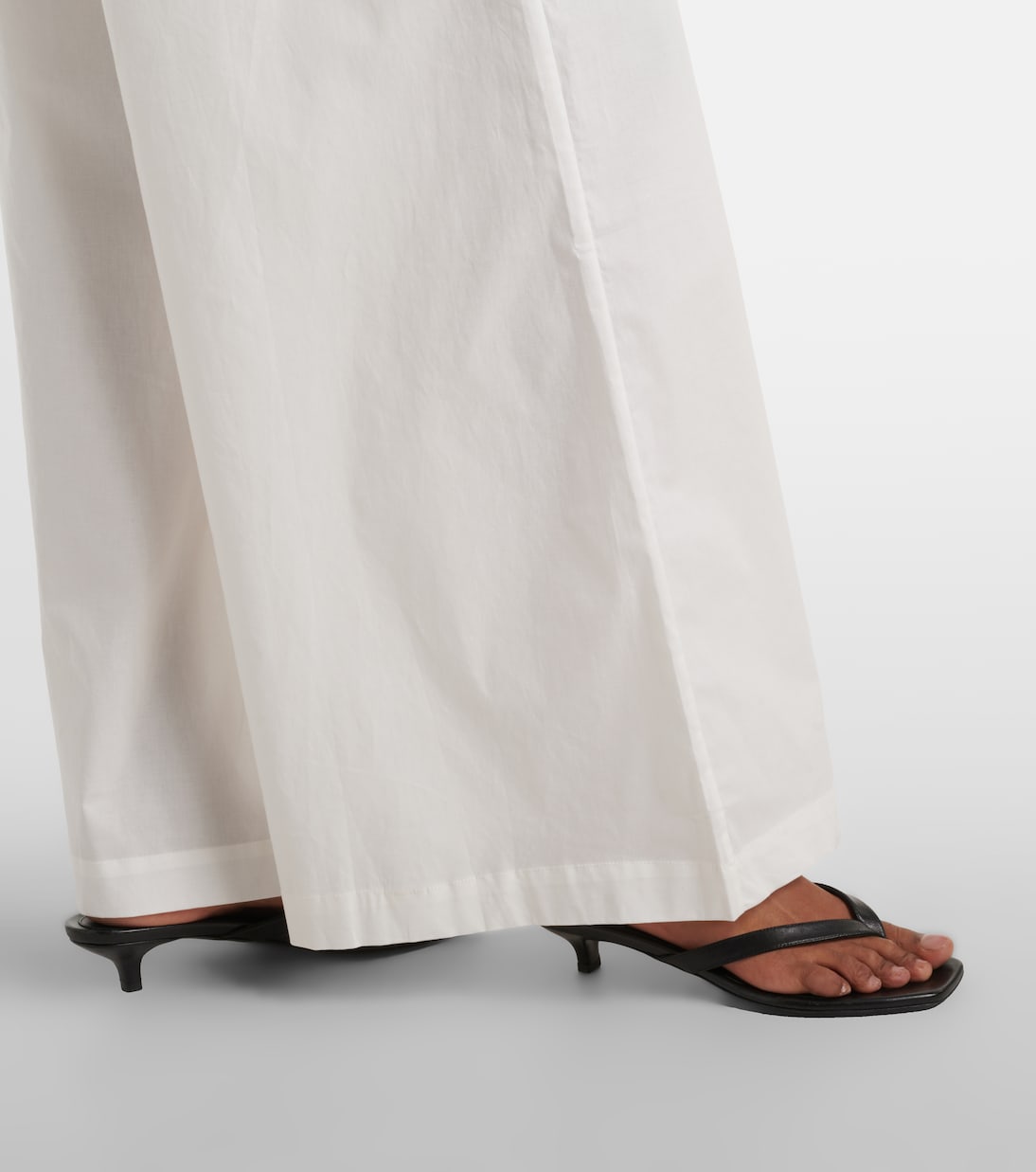 Cotton-blend wide-leg pants | Adriana Degreas