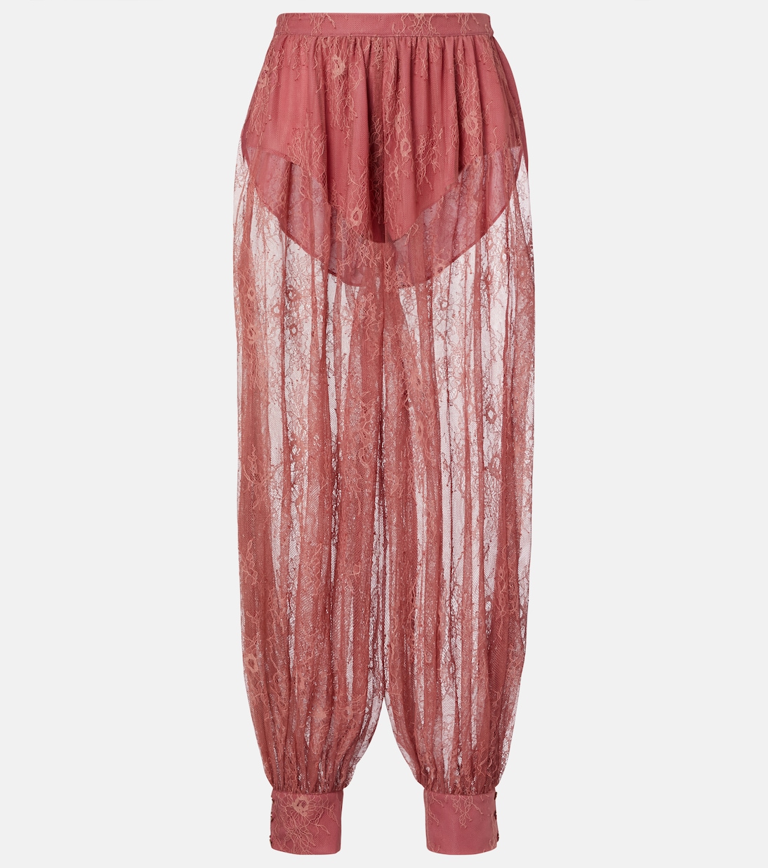 Kendall 시어 레이스 벌룬 팬츠 | Bananhot