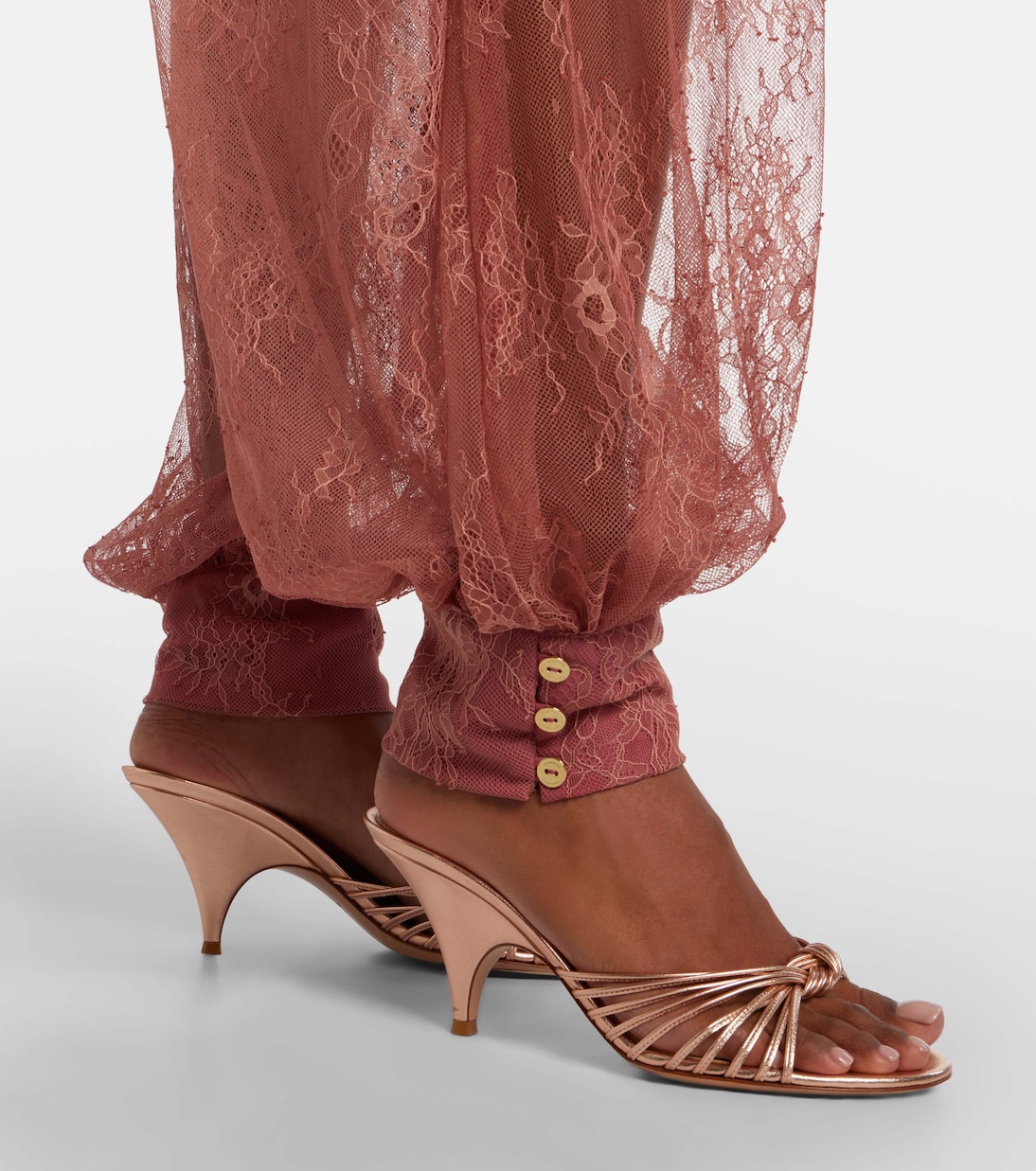 Kendall 시어 레이스 벌룬 팬츠 | Bananhot