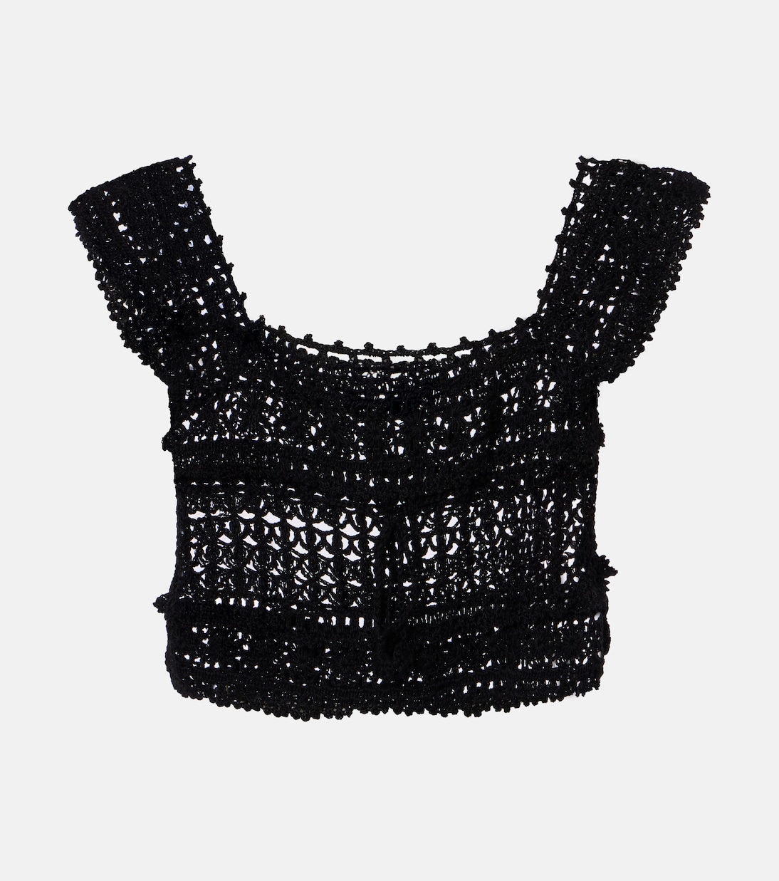 Crop top de croché de algodón | Anna Kosturova