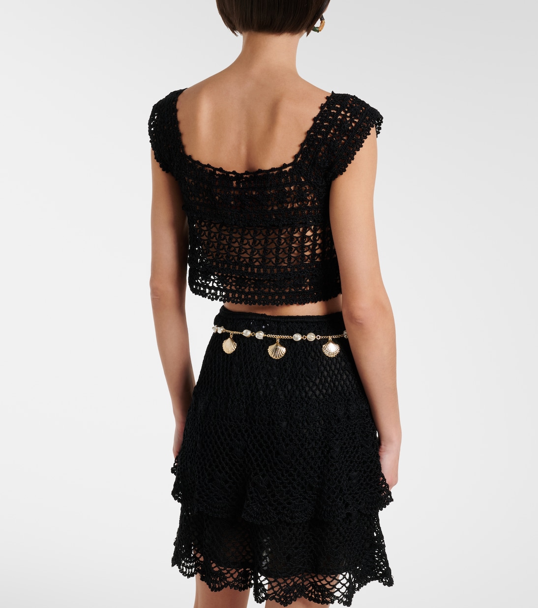 Crop top de croché de algodón | Anna Kosturova