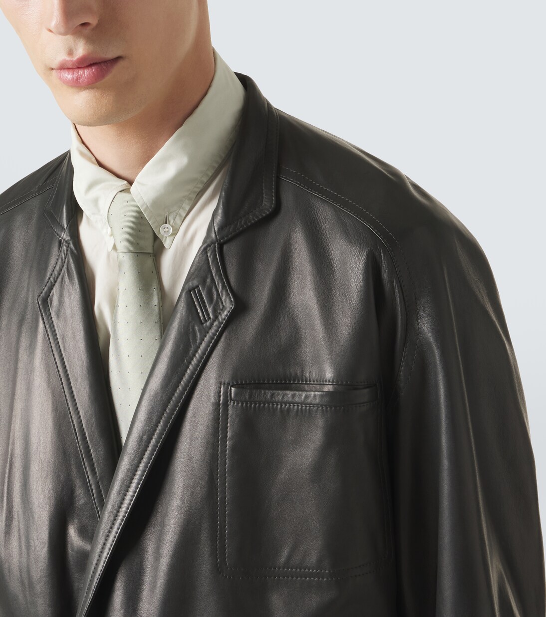 Archivio polka-dot silk jacquard tie | Giorgio Armani