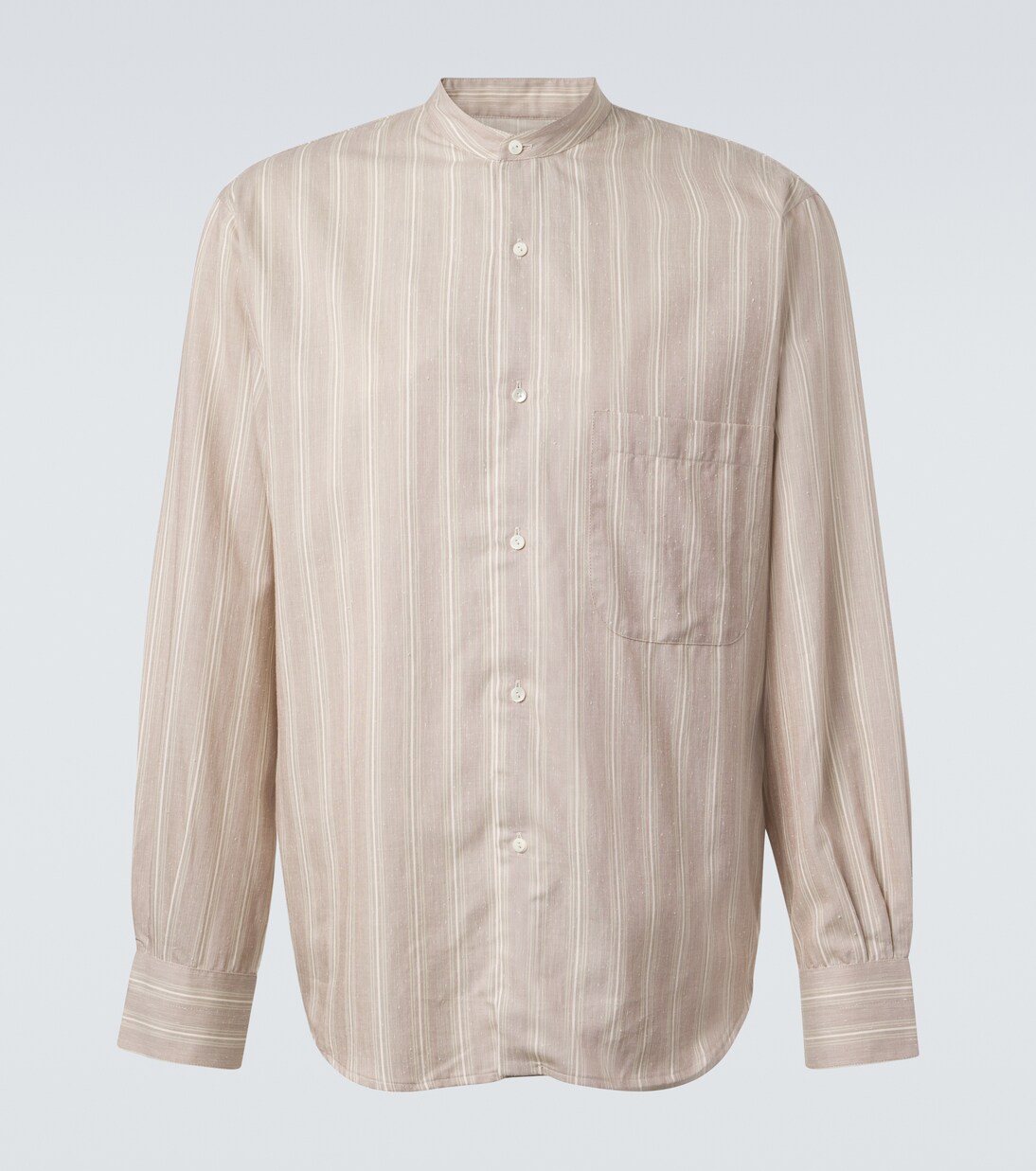 Striped cotton and silk shirt | Stòffa