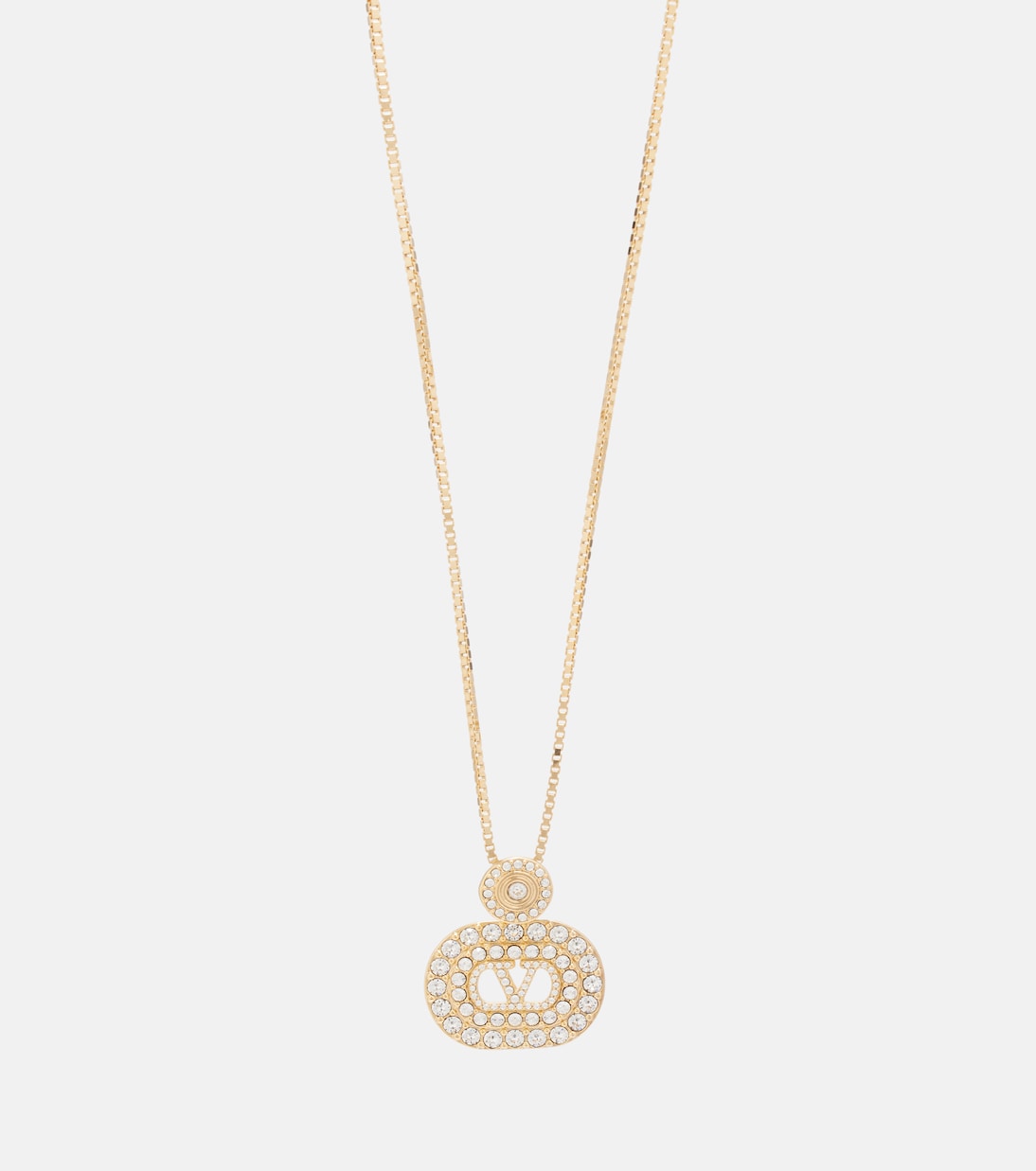 Collier à pendentif VLogo orné de cristaux Swarovski®  | Valentino