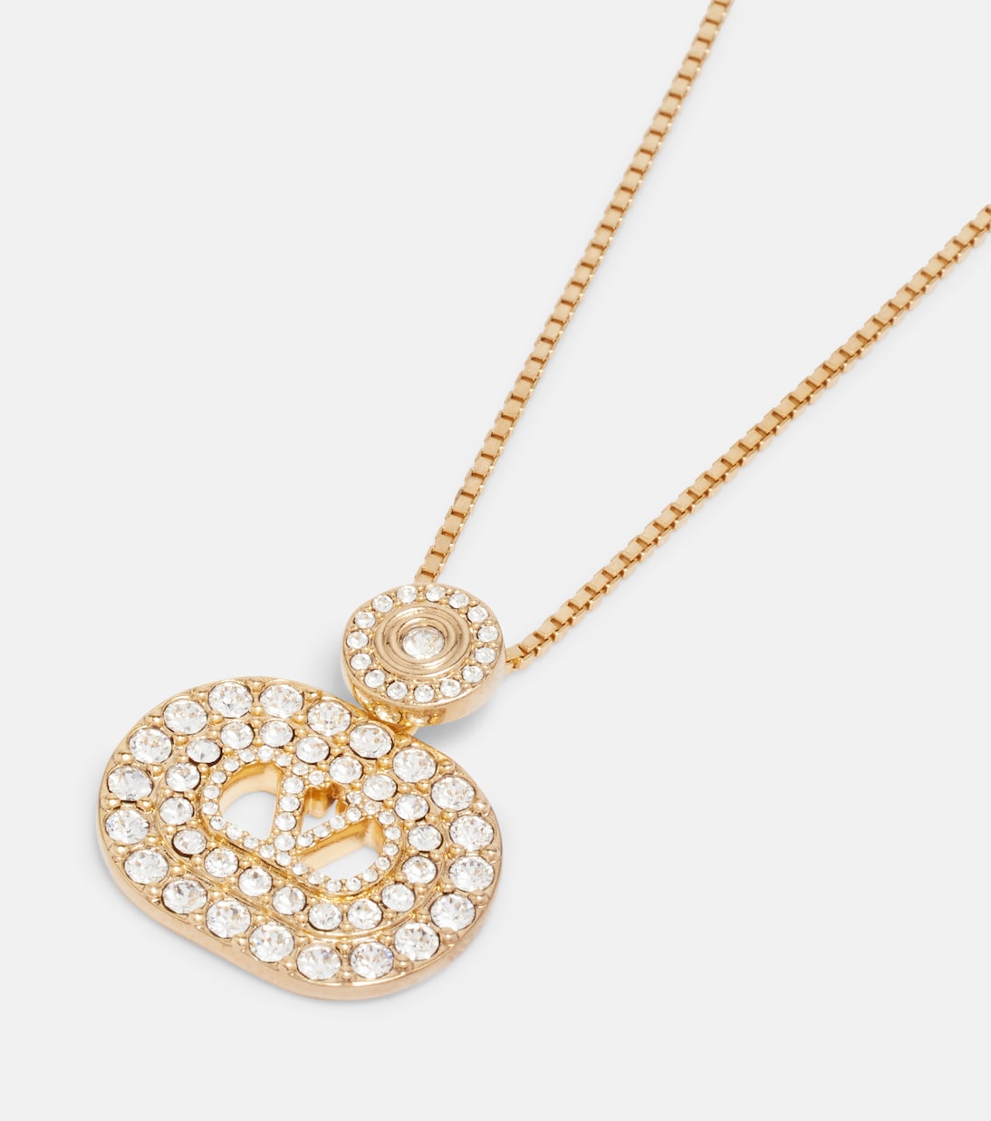 Collier à pendentif VLogo orné de cristaux Swarovski®  | Valentino