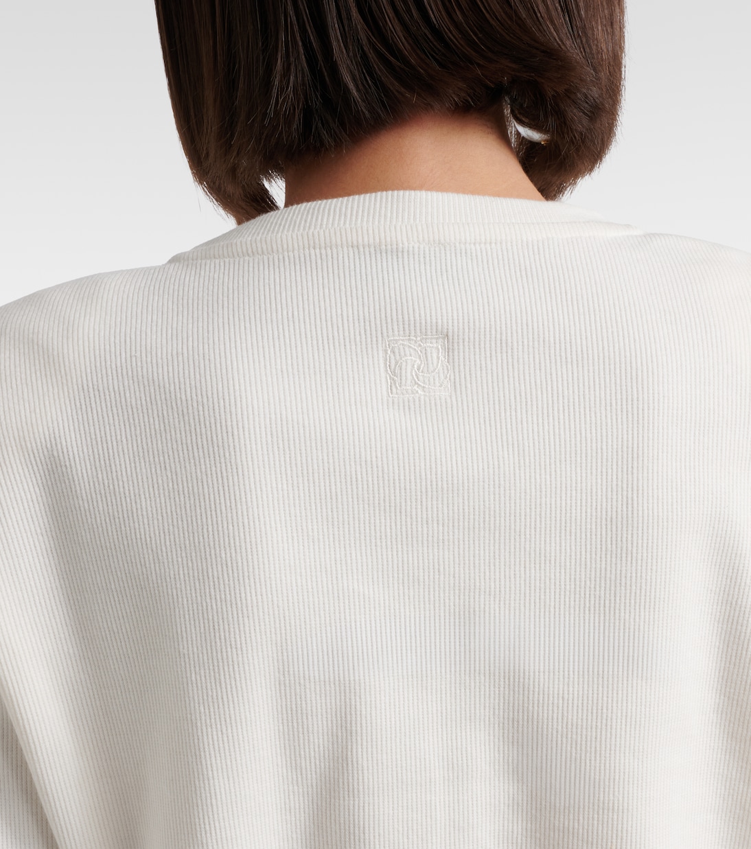 Cropped cotton-blend T-shirt | Magda Butrym