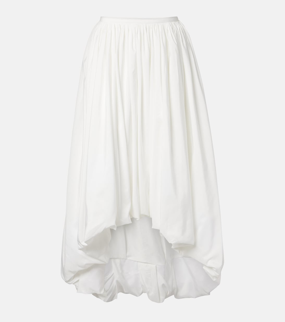 Asymmetric jersey midi skirt | Norma Kamali