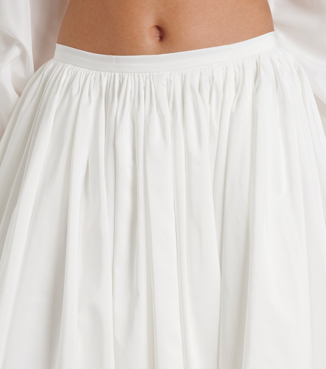 Asymmetric jersey midi skirt | Norma Kamali