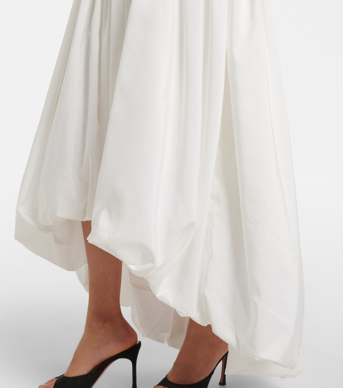 Asymmetric jersey midi skirt | Norma Kamali
