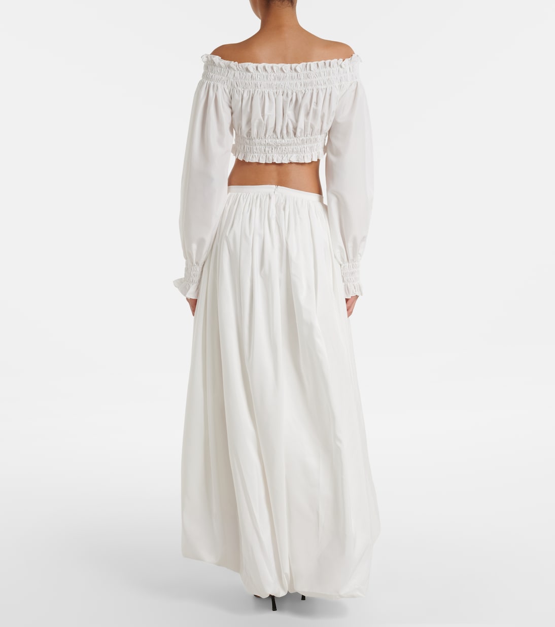 Asymmetric jersey midi skirt | Norma Kamali