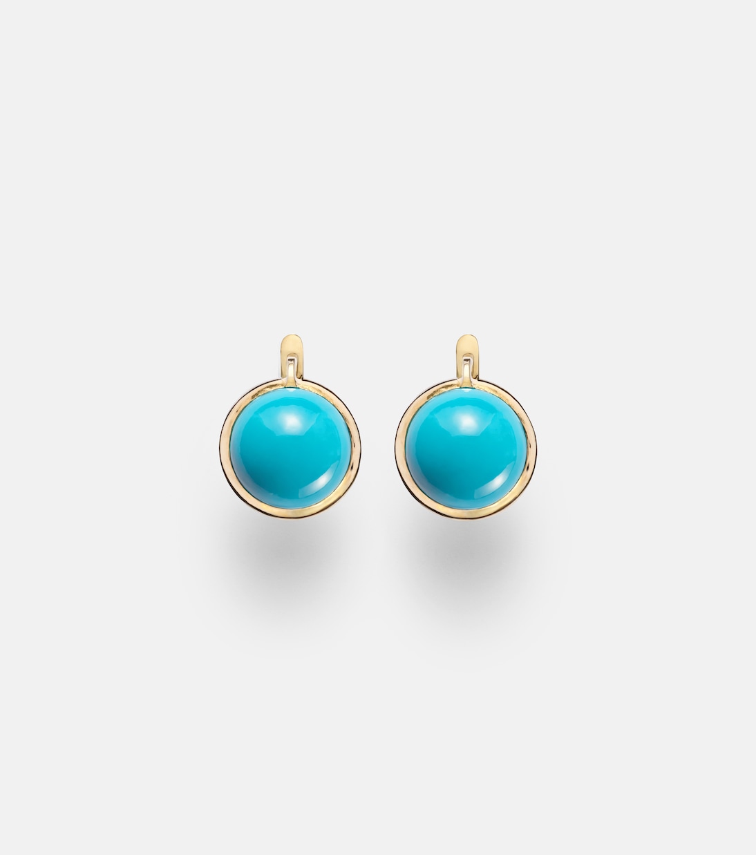 Ohrringe Blue Eye aus 14kt Gelbgold mit Türkis | Ileana Makri
