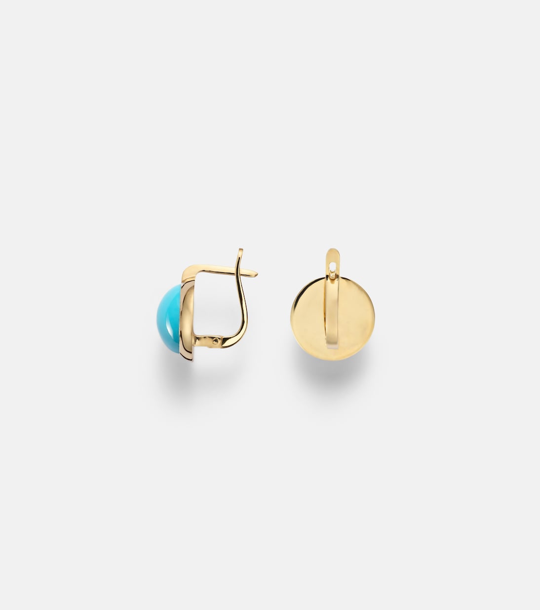 Ohrringe Blue Eye aus 14kt Gelbgold mit Türkis | Ileana Makri