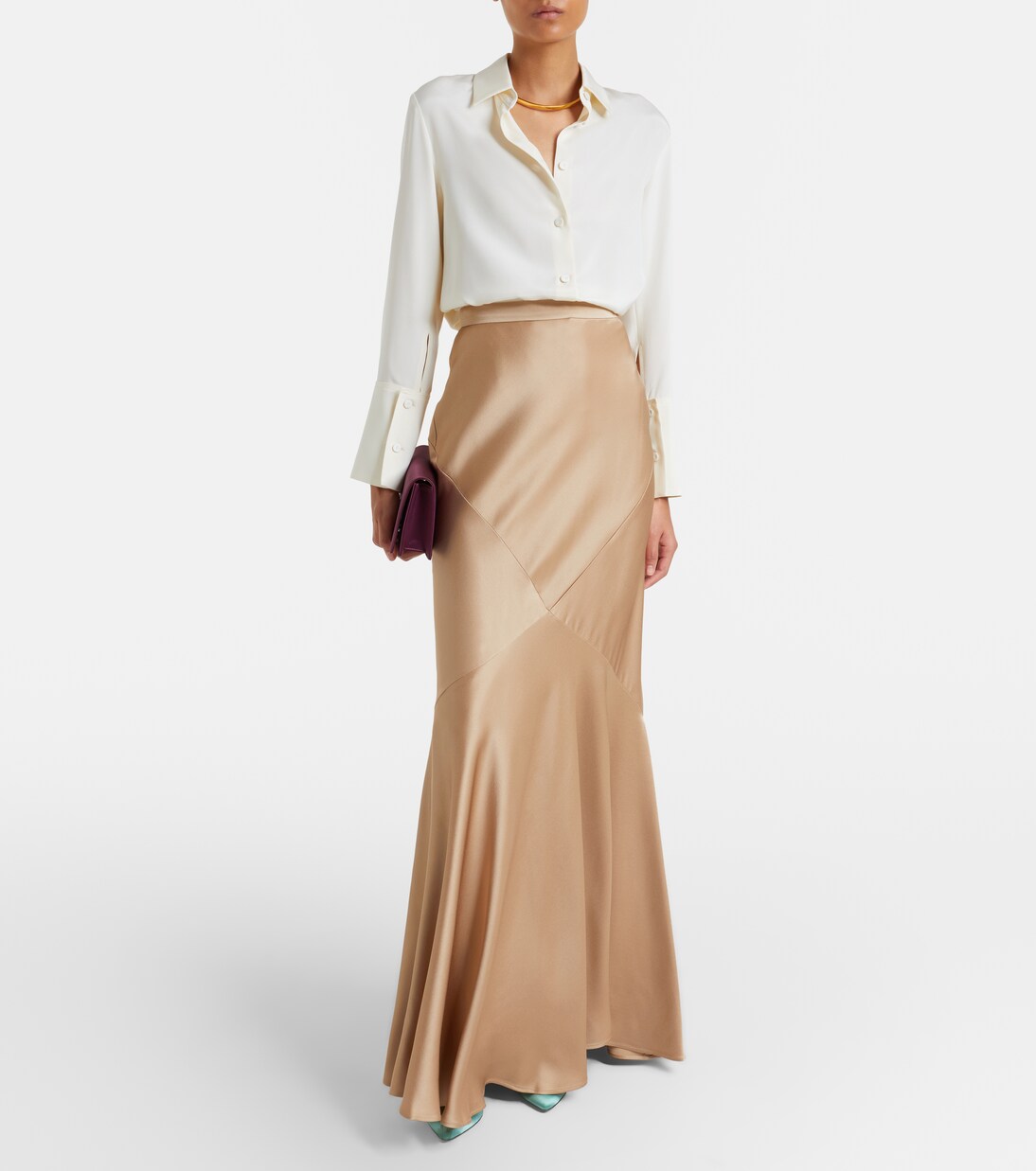Satin maxi skirt | Max Mara