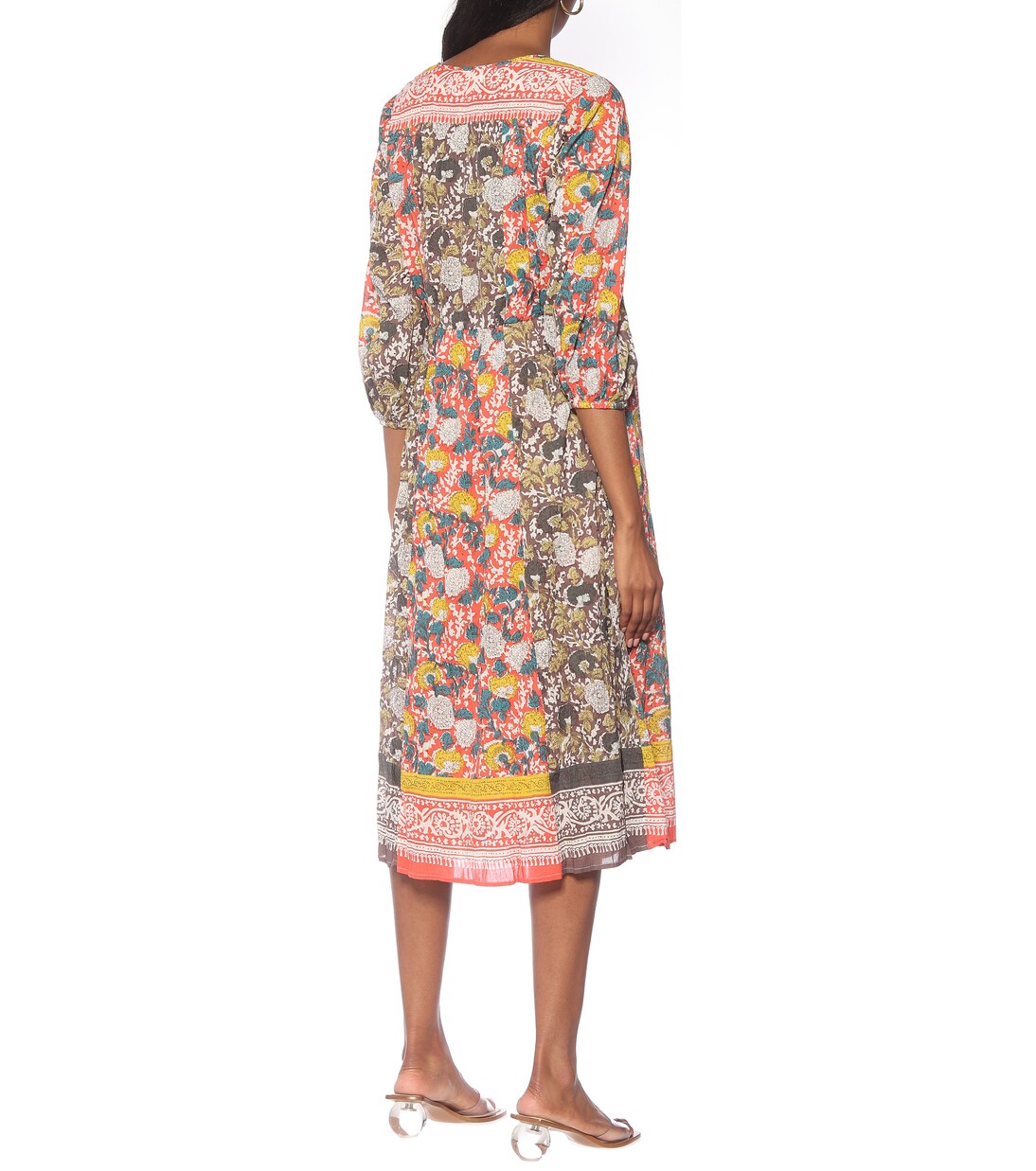 Robe longue Voletta en coton à fleurs | Velvet