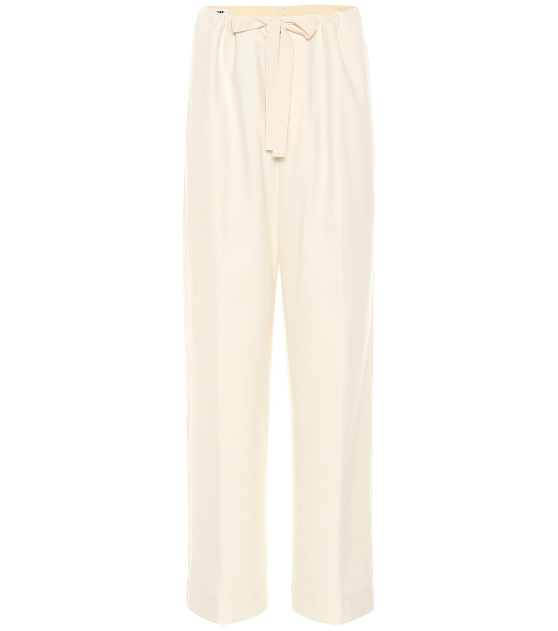 Twill wool-blend wide-leg pants | Jil Sander