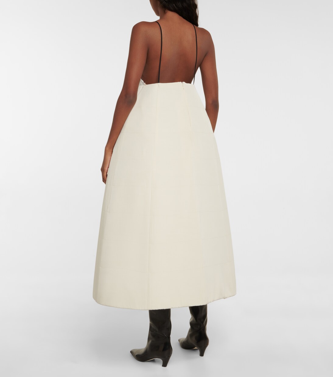 Robe longue Oma en laine mélangée | Khaite