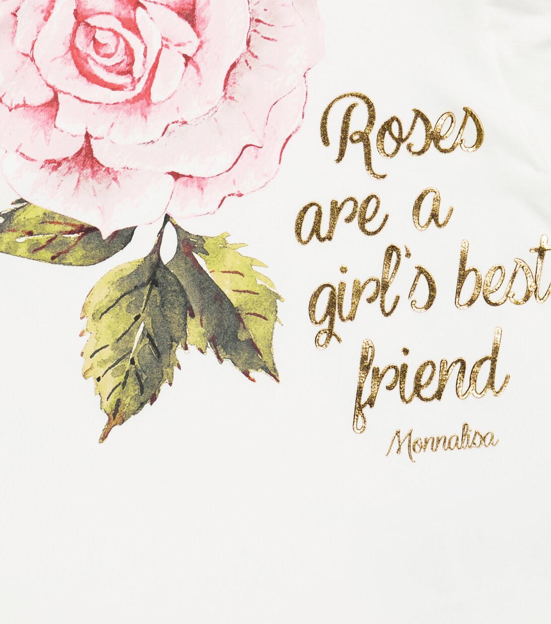 Printed cotton-blend T-shirt | Monnalisa