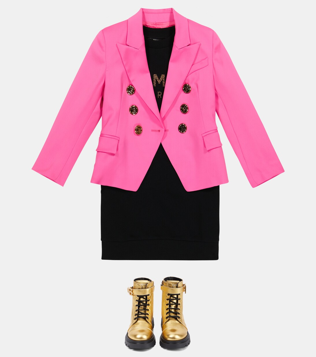 Blazer en laine vierge | Balmain Kids